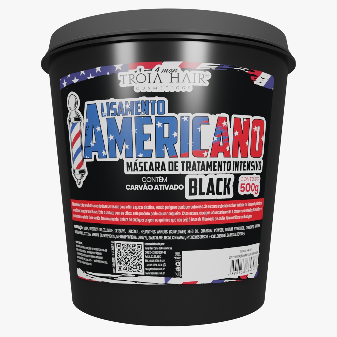 Alisamento Americano Black - 500g - Troia Hair