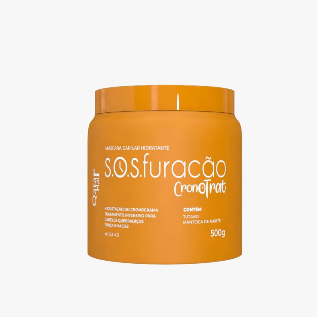 Máscara Cap. Hidratante - S.O.S. Furacão - Cronotrat - Qatar Hair 500g