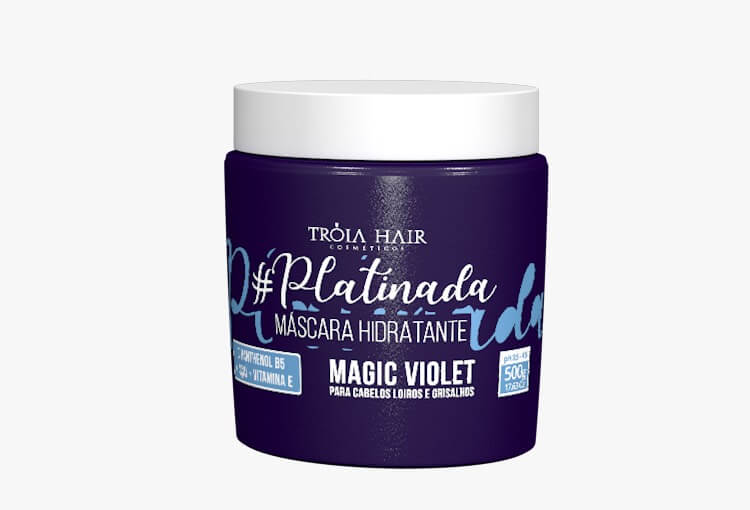 Mascara Hidratante Platinada - 500g - Troia Hair