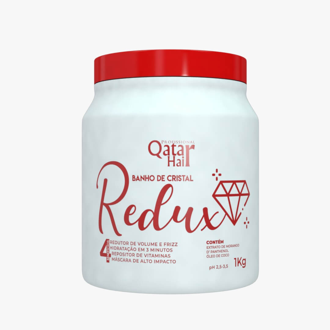 Banho de Cristal Morango - Redux - Qatar Hair 1Kg