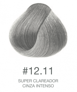 Bisnaga Coloração 60g - 12.11 SUPER CLAREADOR, CINZA INTENSO - TROIA HAIR