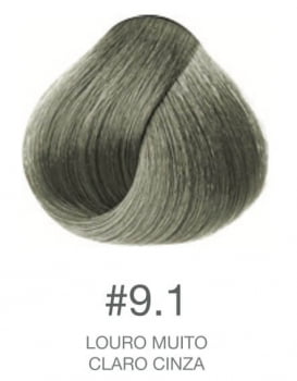 Bisnaga Coloração 60g - 9.1 LOURO MUITO CLARO CINZA - TROIA HAIR