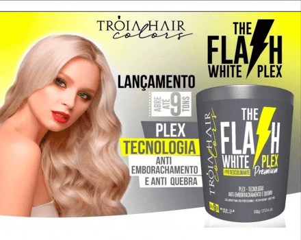 Pó Descolorante White Plex- 500g - Troia Hair