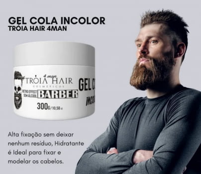 Gel Cola Incolor - 300g - Troia Hair