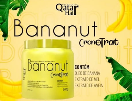 Máscara Cap. Hidratante - Bananut - Cronotrat - Qatar Hair 500g