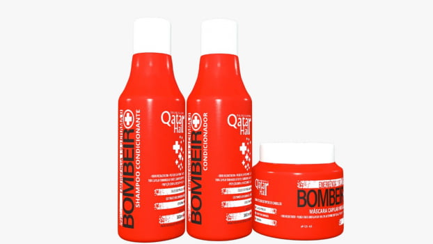 Kit Manutenção - Bombeiro - Qatar Hair 2x 300ml 1x 250g