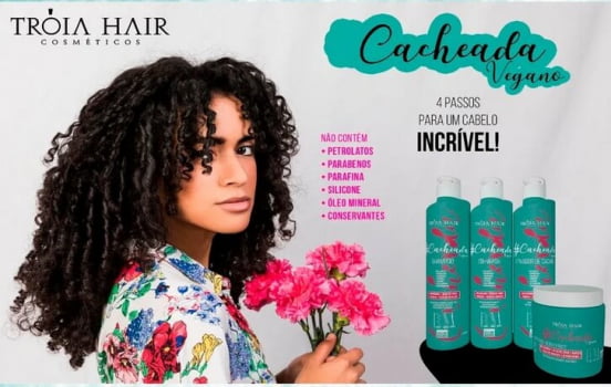 Kit Cacheada Vegano - 4 Itens - Troia Hair