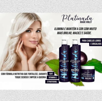 Mascara Hidratante Platinada - 500g - Troia Hair