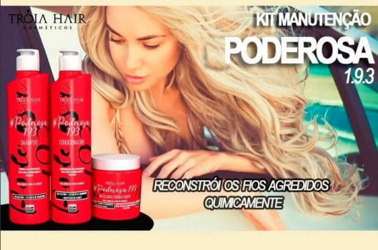 Kit Poderosa 1.9.3 - 3 Itens - Troia Hair