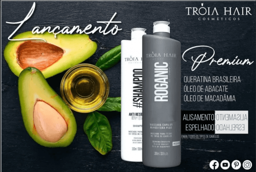 Escova Progressiva Roganic - 1 Litro - Troia Hair