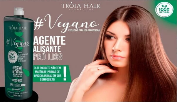 Kit Escova Progressiva Vegano - 2 Itens de 1 Litro - Troia Hair