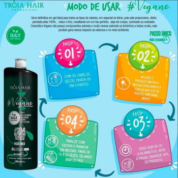 Kit Escova Progressiva Vegano - 2 Itens de 1 Litro - Troia Hair