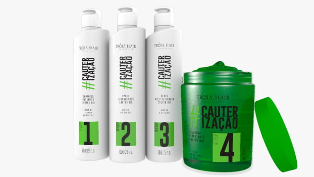 Kit Cauterização - 4 Itens - Troia Hair