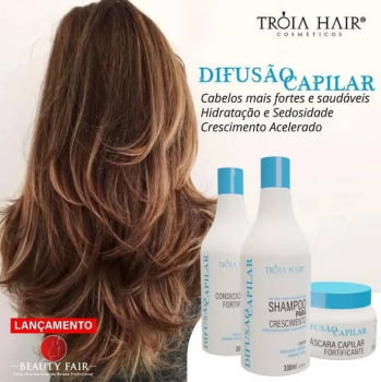 Kit Difusão Capilar (Crescimento) - 3 Itens - Troia Hair